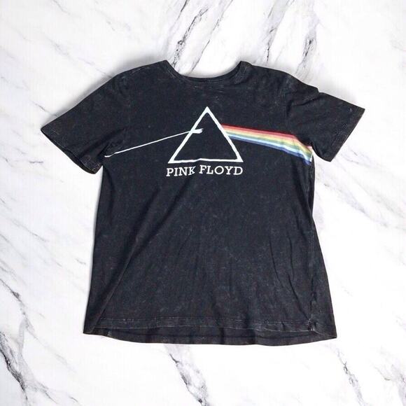 Pink Floyd The Dark Side Of The Moon T-Shirt Boys Youth XXL 18-20 Acid Wash - Picture 1 of 7